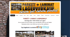 Desktop Screenshot of parkett-laminat-lagerverkauf.de